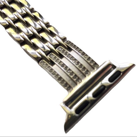 Silver Bling Metal Adjustable Band Apple Watch 38/40/41mm NEW - Picture 3 of 10